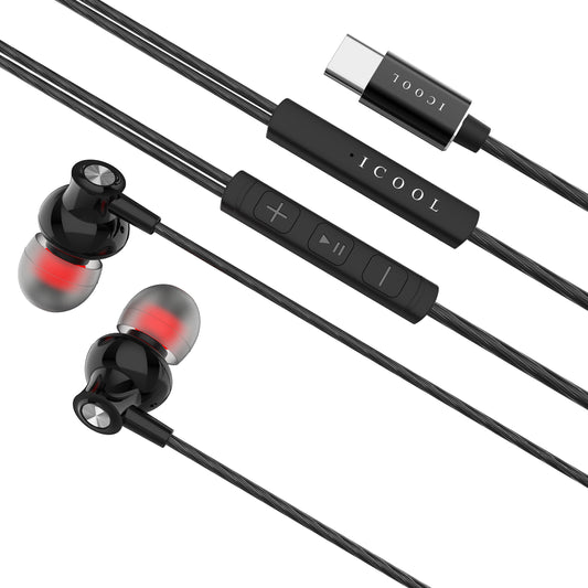 High-quality Wired Earbud Stable Transmission Dynamic Lightweight 3.5mm Type-C Clear Earphone