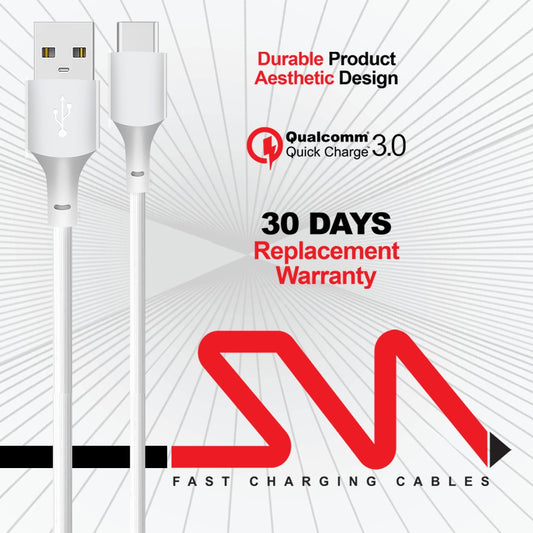 SM Cable High-quality Type-C Clear Data Cable